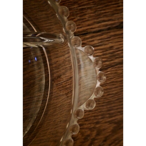 Vintage Imperial Candlewick 4 Piece Set Divided Relish 2 Twin Candleholders - Picture 3 of 4